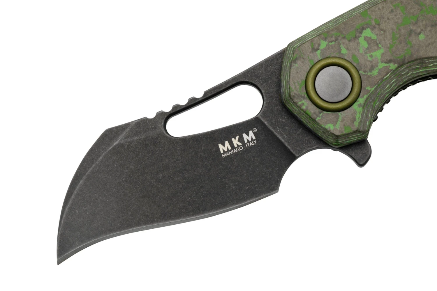 MKM Isonzo FX03-1CJD Hawkbill Dark Stonewashed, Jungle Wear Carbon Fiber, Couteau De Poche, Jesper Voxnaes Design 5 MKM Isonzo FX03-1CJD Hawkbill Dark Stonewashed, Jungle Wear Carbon Fiber, Couteau De Poche, Jesper Voxnaes Design – Image 3