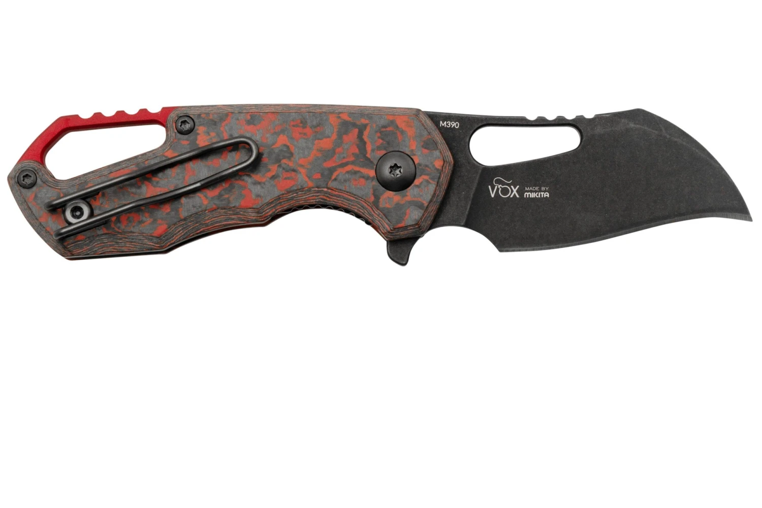 MKM Isonzo FX03-1CLD Hawkbill Dark Stonewashed, Lava Flow Carbon Fiber, Couteau De Poche, Jesper Voxnaes Design 4 MKM Isonzo FX03-1CLD Hawkbill Dark Stonewashed, Lava Flow Carbon Fiber, Couteau De Poche, Jesper Voxnaes Design – Image 2