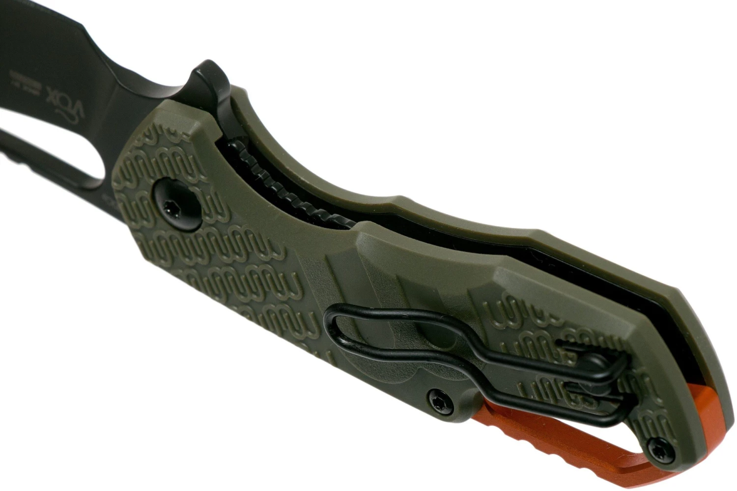 MKM Isonzo FX03-1PGO Hawkbill OD Green FRN, Black Blade Couteau De Poche, Jesper Voxnaes Design 7 MKM Isonzo FX03-1PGO Hawkbill OD Green FRN, Black Blade Couteau De Poche, Jesper Voxnaes Design â Image 5