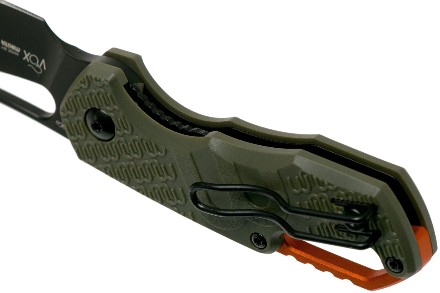 MKM Isonzo FX03-2PGO Cleaver OD Green FRN, Black Blade Couteau De Poche, Jesper Voxnaes Design 7 MKM Isonzo FX03-2PGO Cleaver OD Green FRN, Black Blade Couteau De Poche, Jesper Voxnaes Design – Image 5