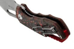 MKM Isonzo FX03-3CL Clip Point Stonewashed, Lava Flow Carbon Fiber, Couteau De Poche, Jesper Voxnaes Design -Spyder Couteau Magasin MMK FX03 3CL 04 mkm