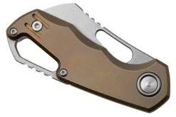MKM Isonzo FX03M-2TBR, Cleaver Stonewashed Böhler M390 Bronze Titanium, Couteau De Poche -Spyder Couteau Magasin MMK FX03M 2TBR 06 mkm