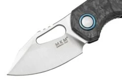 MKM Isonzo FX03M-3CM Clip Point Marble Carbon Fiber, Couteau De Poche, Jesper Voxnaes Design -Spyder Couteau Magasin MMK FX03M 3CM 03 mkm