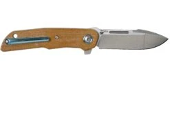 MKM Clap LS01-NC Natural Canvas Micarta Couteau De Poche, Bob Terzuola Design -Spyder Couteau Magasin MMK LS01 NC 02 mkm knives
