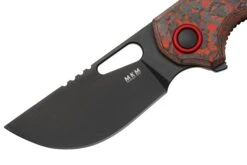 MKM Vincent VCV-CLD Black PVD VANAX, Lava Flow Carbon Fiber, Red Aluminum, Couteau De Poche, Jesper Voxnaes Design -Spyder Couteau Magasin MMK VCV CLD 03 mkm