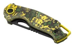 MKM Vincent VCV-CTD Black PVD VANAX, Toxic Storm Carbon Fiber, Lime Green Aluminum, Couteau De Poche, Jesper Voxnaes Design -Spyder Couteau Magasin MMK VCV CTD 06 mkm