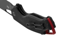 MKM Vincent VCN-GBB Black PVD N690CO, Black G10, Red Aluminum, Couteau De Poche, Jesper Voxnaes Design -Spyder Couteau Magasin MMK VCV GBB 04 mkm