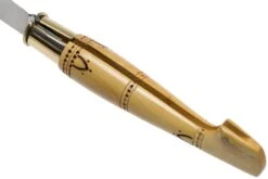 Nontron No. 22 Turning Ferrule, Boxwood, Clog Shape NN22 Couteau De Poche -Spyder Couteau Magasin NN22 05 nontron