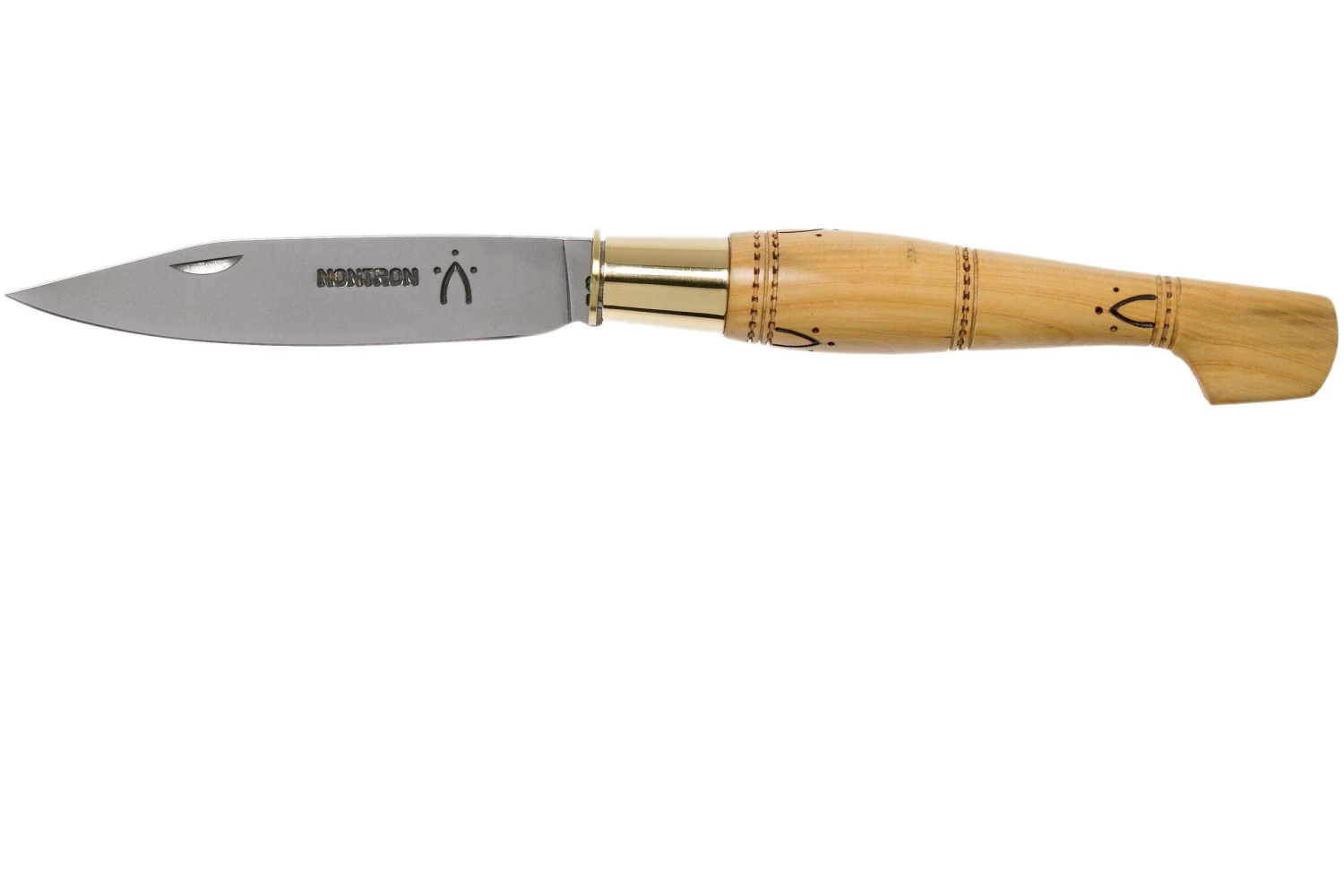 Nontron No. 25 Turning Ferrule, Boxwood, Clog Shape NN25 Couteau De Poche 3 Nontron No. 25 Turning Ferrule, Boxwood, Clog Shape NN25 Couteau De Poche