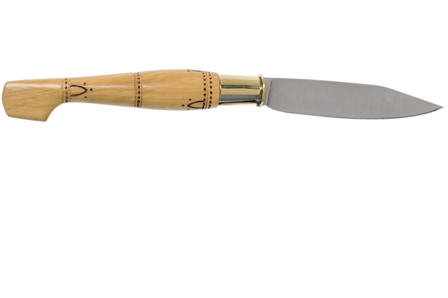 Nontron No. 25 Turning Ferrule, Boxwood, Clog Shape NN25 Couteau De Poche 4 Nontron No. 25 Turning Ferrule, Boxwood, Clog Shape NN25 Couteau De Poche – Image 2