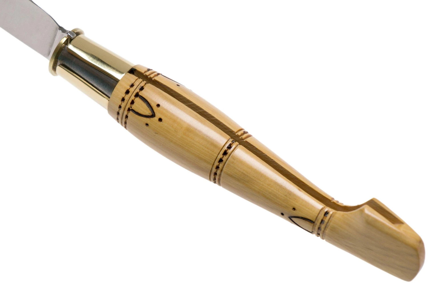 Nontron No. 25 Turning Ferrule, Boxwood, Clog Shape NN25 Couteau De Poche 7 Nontron No. 25 Turning Ferrule, Boxwood, Clog Shape NN25 Couteau De Poche – Image 5