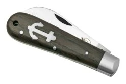 Otter Anchor Knife 171 ML Small Carbon, Smoked Oak, Stainless Anchor, Couteau De Poche -Spyder Couteau Magasin OR171ML 06 otter