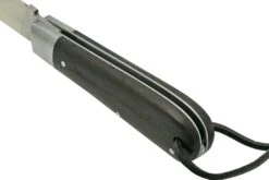 Otter Anchor Knife 172 R LB Large Stainless, Smoked Oak, Stainless Anchor, Leather Strap, Couteau De Poche -Spyder Couteau Magasin OR172RLB 04 otter