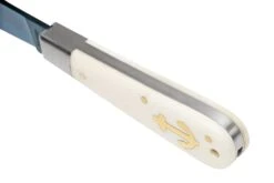 Otter Anchor Knife 173 KN M.L Large Blue Carbon, Bone, Brass Anchor, Couteau De Poche -Spyder Couteau Magasin OR173KNML 07 otter