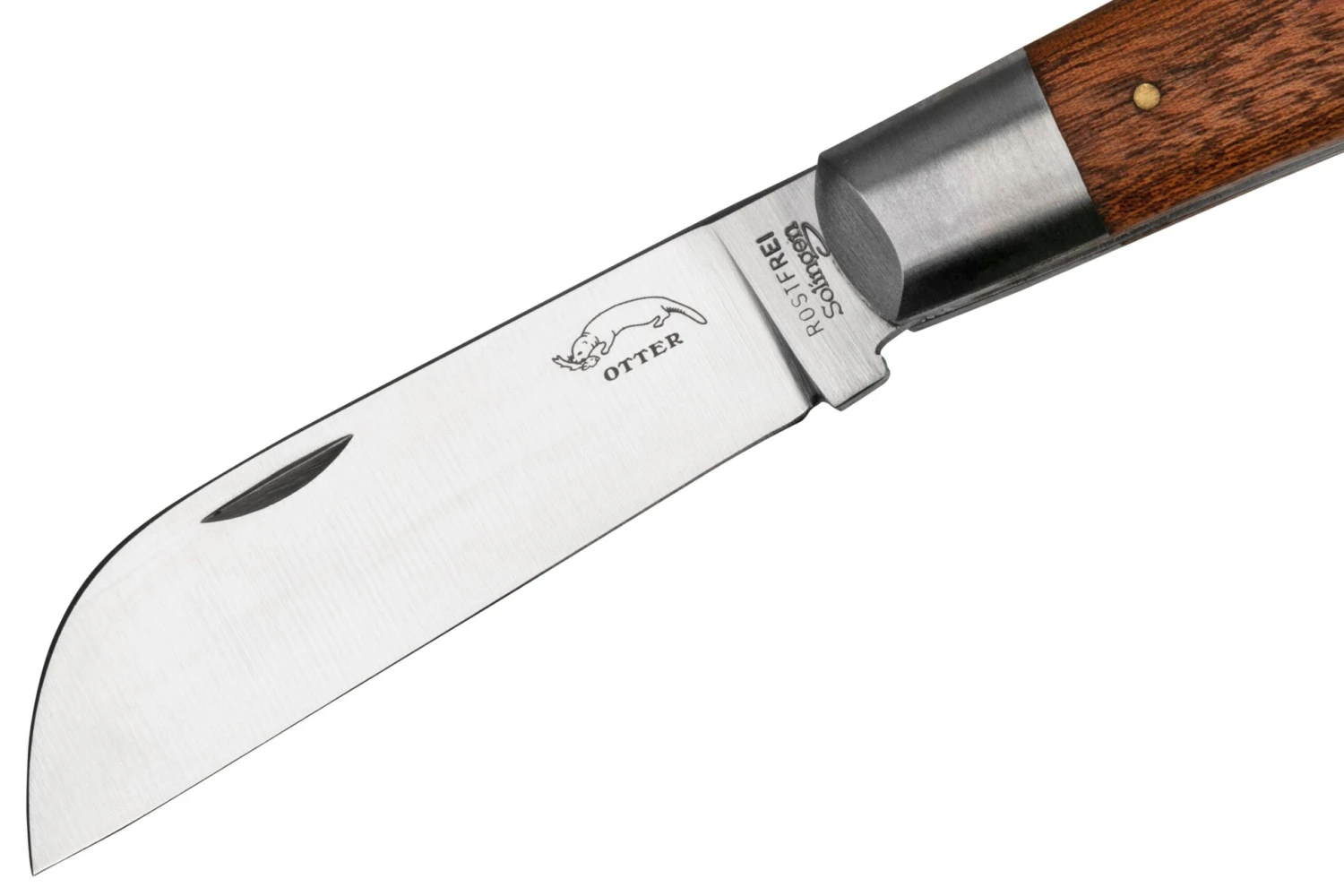 Otter Anchor Knife 173 R Large Stainless, Sapeli, Brass Anchor, Couteau De Poche 5 Otter Anchor Knife 173 R Large Stainless, Sapeli, Brass Anchor, Couteau De Poche â Image 3