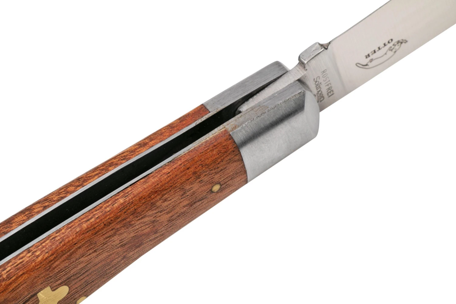 Otter Anchor Knife 173 R Large Stainless, Sapeli, Brass Anchor, Couteau De Poche 8 Otter Anchor Knife 173 R Large Stainless, Sapeli, Brass Anchor, Couteau De Poche â Image 6