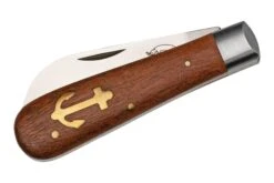 Otter Anchor Knife 173 R Small Stainless, Sapeli, Brass Anchor, Couteau De Poche 12 Otter Anchor Knife 173 R Small Stainless, Sapeli, Brass Anchor, Couteau De Poche -Spyder Couteau Magasin OR174R 04 otter