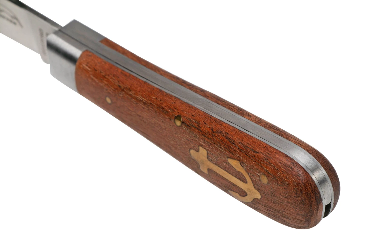 Otter Anchor Knife 173 R Small Stainless, Sapeli, Brass Anchor, Couteau De Poche 9 Otter Anchor Knife 173 R Small Stainless, Sapeli, Brass Anchor, Couteau De Poche – Image 7