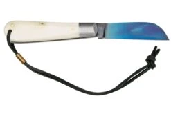 Otter Anchor Knife SET 173 KN Large Blued Carbon, Bone, Brass Anchor, Leather Strap Couteau De Poche -Spyder Couteau Magasin ORSET173KN 02 otter