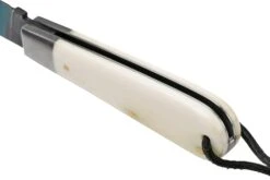 Otter Anchor Knife SET 173 KN Large Blued Carbon, Bone, Brass Anchor, Leather Strap Couteau De Poche -Spyder Couteau Magasin ORSET173KN 04 otter