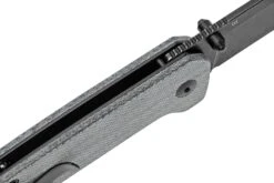 QSP Knife Penguin QS130-B2 Denim Micarta, Blackwashed Couteau De Poche -Spyder Couteau Magasin QS130 B2 06 qsp