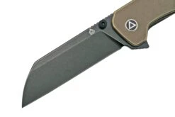 QSP Knife Penguin XL QS130XL-B, Blackwashed 20CV, Bronze Titanium, Couteau De Poche -Spyder Couteau Magasin QS130XL B 03 qsp