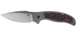 QSP Knife Legatus QS136-B Carbonfiber Red G10 Couteau De Gentleman, DBW Design