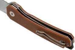 QSP Knife Osprey QS139-A Brown Micarta, Satin, Couteau De Poche -Spyder Couteau Magasin QS139 A 05 qsp knife