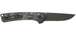 QSP Knife Osprey QS139-G2 Blue Shredded Carbonfiber, Blackwashed, Couteau De Poche -Spyder Couteau Magasin QS139 G2 02 qsp knife