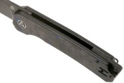 QSP Knife Osprey QS139-G2 Blue Shredded Carbonfiber, Blackwashed, Couteau De Poche -Spyder Couteau Magasin QS139 G2 07 qsp knife