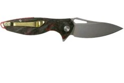 Rike Knife Hummingbird Plus Carbonfiber Red Couteau De Poche -Spyder Couteau Magasin RK HBPL RCFR 02 rike knives