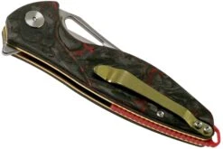 Rike Knife Hummingbird Plus Carbonfiber Red Couteau De Poche -Spyder Couteau Magasin RK HBPL RCFR 04 rike knives