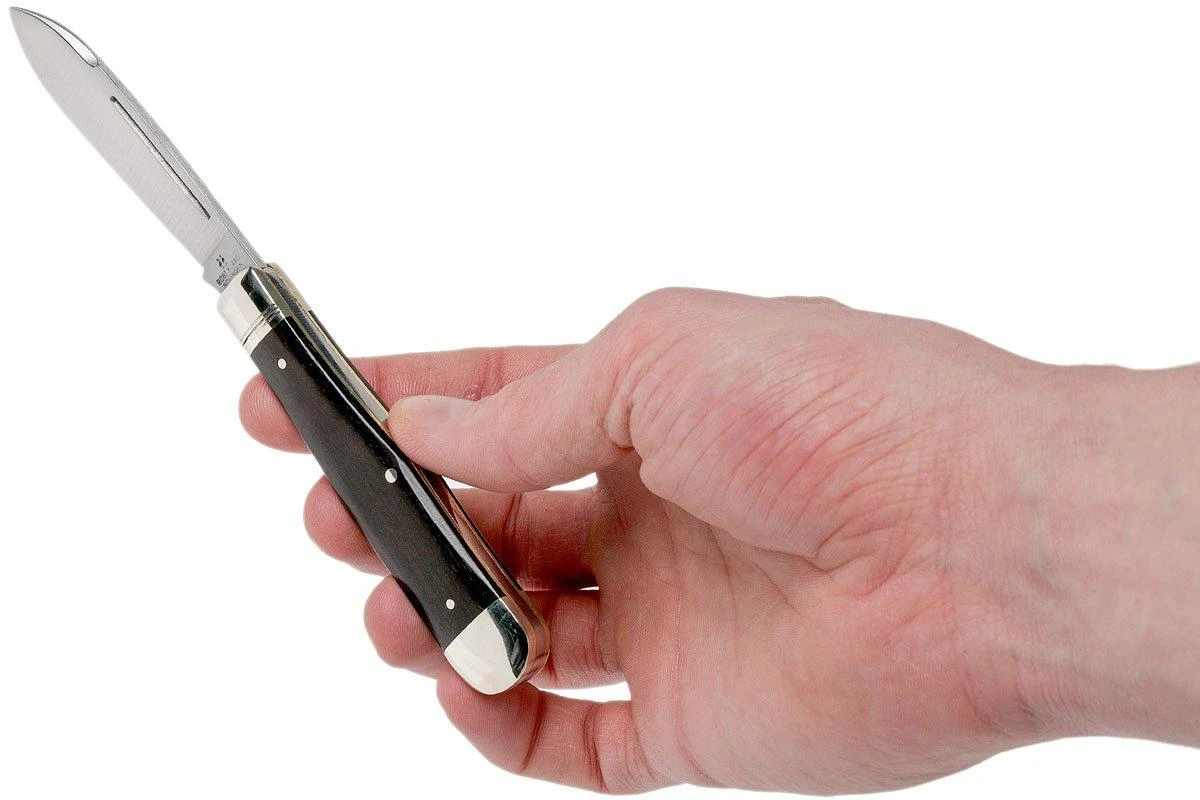 Robert Klaas 95mm Blackwood 4345-1-382 Carbon Steel Couteau De Poche 9 Robert Klaas 95mm Blackwood 4345-1-382 Carbon Steel Couteau De Poche – Image 7