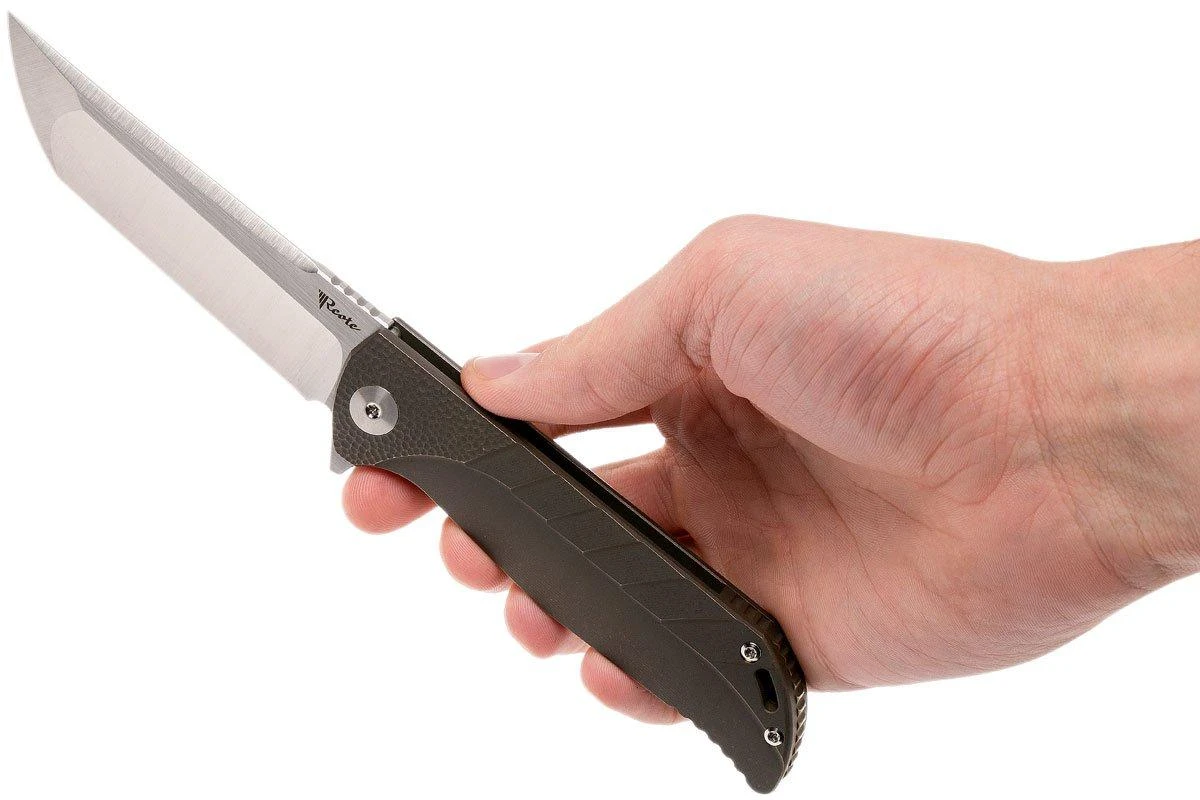 Reate K2 Bronze, S35VN Satin Finish Kwaiken-couteau De Poche 10 Reate K2 Bronze, S35VN Satin Finish Kwaiken-couteau De Poche – Image 8