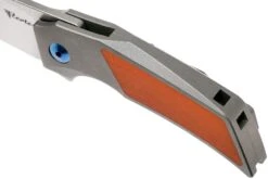 Reate T2500 Orange G10 Couteau De Poche, Tashi Bharucha Design -Spyder Couteau Magasin RTT2500 OR 07 reate