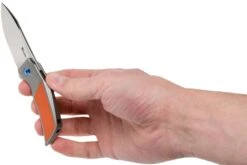 Reate T2500 Orange G10 Couteau De Poche, Tashi Bharucha Design -Spyder Couteau Magasin RTT2500 OR 08 reate