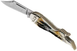 Rough Ryder Lady Leg Knife Cinnamon Stag RR2162 Damascus Slipjoint Couteau De Poche -Spyder Couteau Magasin RY2162 05 rough ryder