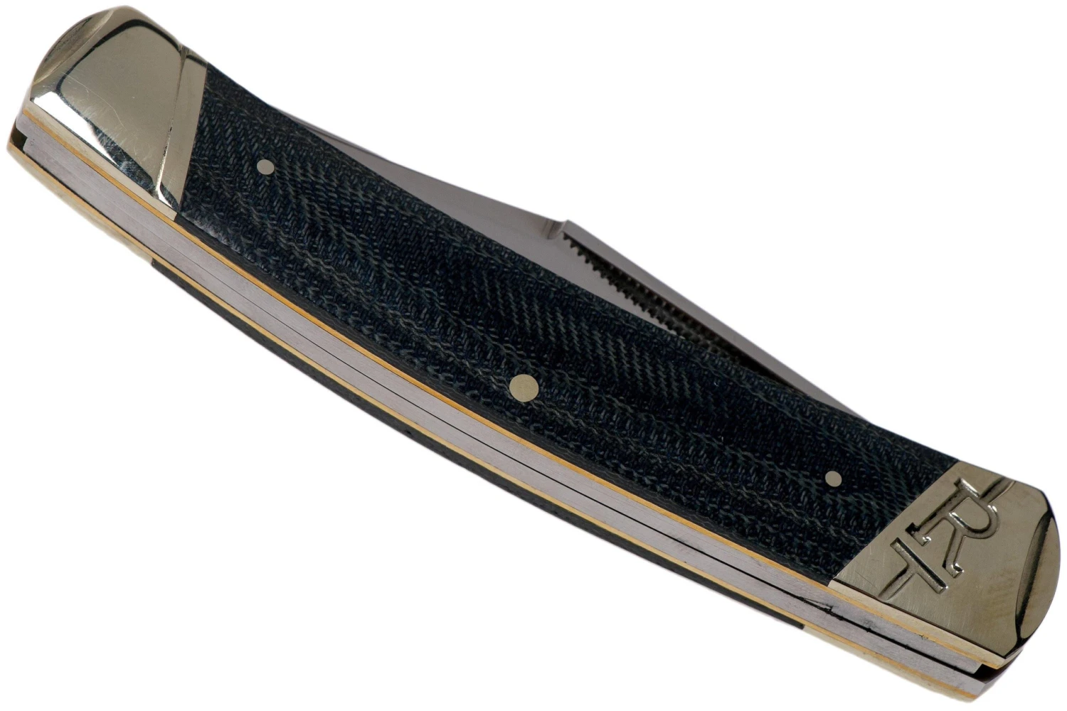 Rough Ryder Large Moose Denim RR2185 Carbon Couteau De Poche Slipjoint 6 Rough Ryder Large Moose Denim RR2185 Carbon Couteau De Poche Slipjoint – Image 4