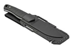 Schrade Exertion Gut Hook Knife 1159308, Couteau Fixe Noir -Spyder Couteau Magasin SC1159308 06 schrade
