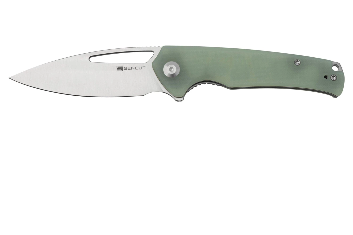 SENCUT Mims S21013-2 Natural Jade G10 Satin, Couteau De Poche 3 SENCUT Mims S21013-2 Natural Jade G10 Satin, Couteau De Poche