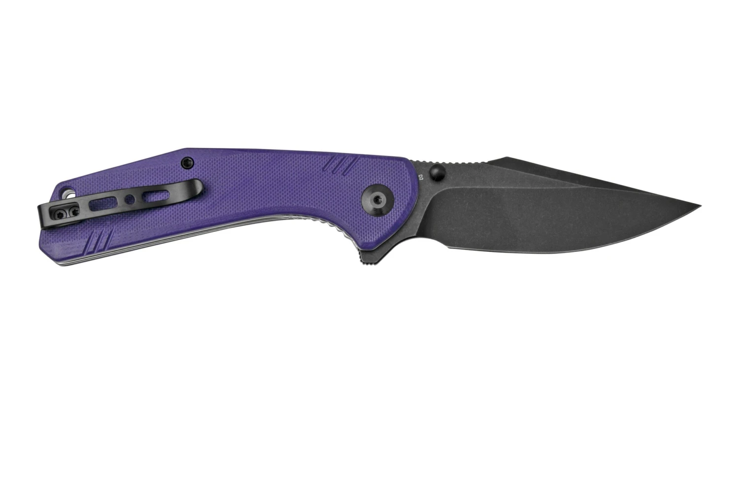 SENCUT Actium Black SA02D Purple G10 Couteau De Poche 4 SENCUT Actium Black SA02D Purple G10 Couteau De Poche – Image 2