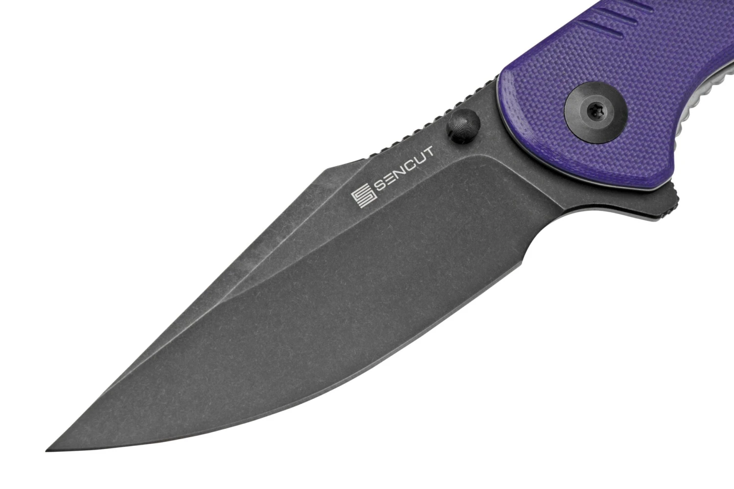 SENCUT Actium Black SA02D Purple G10 Couteau De Poche 5 SENCUT Actium Black SA02D Purple G10 Couteau De Poche – Image 3