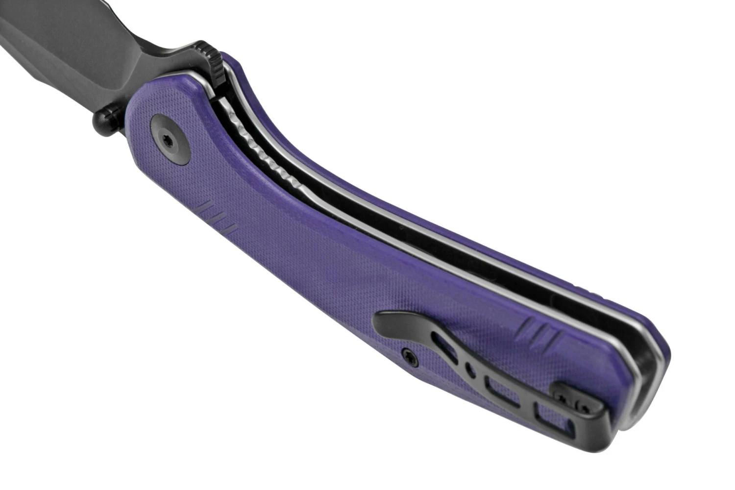SENCUT Actium Black SA02D Purple G10 Couteau De Poche 6 SENCUT Actium Black SA02D Purple G10 Couteau De Poche – Image 4