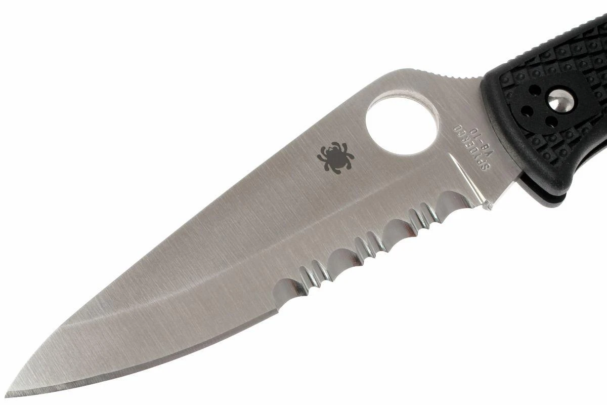 Spyderco Endura 4 C10PSBK Partly Serrated Couteau, De Poche 4 Spyderco Endura 4 C10PSBK Partly Serrated Couteau, De Poche – Image 2