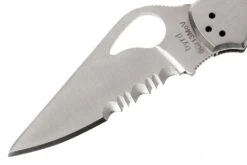 Spyderco Byrd Meadowlark BY04PS Partly Serrated Couteau De Poche -Spyder Couteau Magasin SPBY04PS 02 spyderco byrd y04ps meadowlark ss d2
