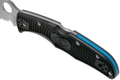 Spyderco Endura 4 Thin Blue Line C10FPSBKBL Couteau De Poche -Spyder Couteau Magasin SPC10FPSBKBL 07 spyderco