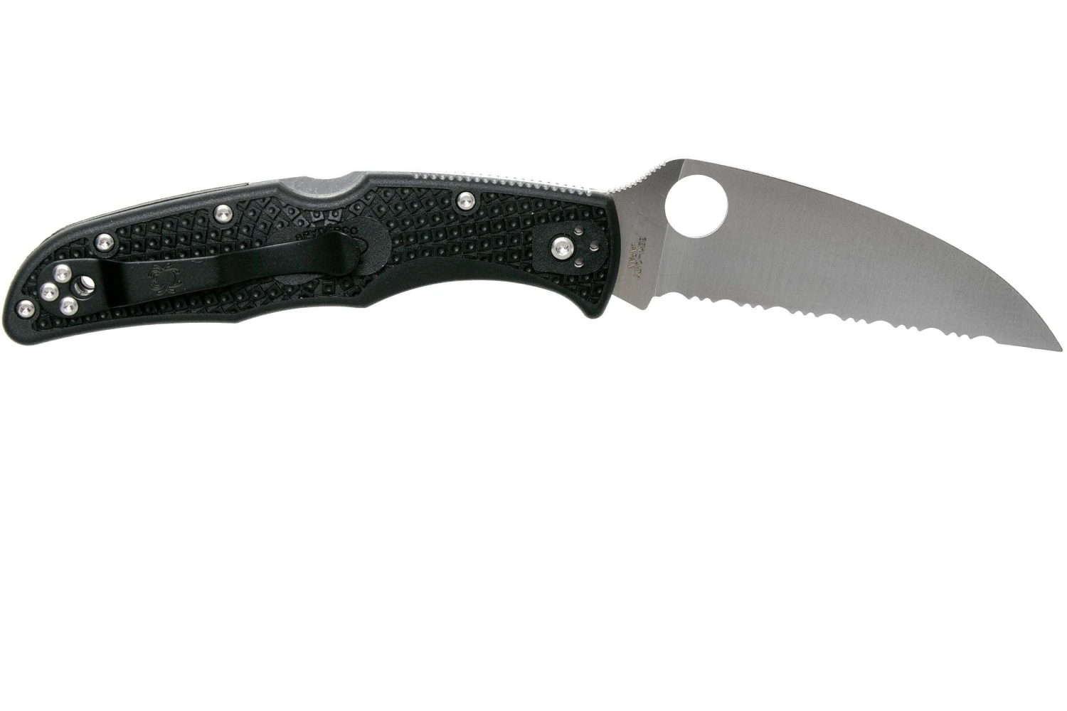 Spyderco Endura 4 Wharncliffe C10FSWCBK Serrated Couteau De Poche 4 Spyderco Endura 4 Wharncliffe C10FSWCBK Serrated Couteau De Poche – Image 2