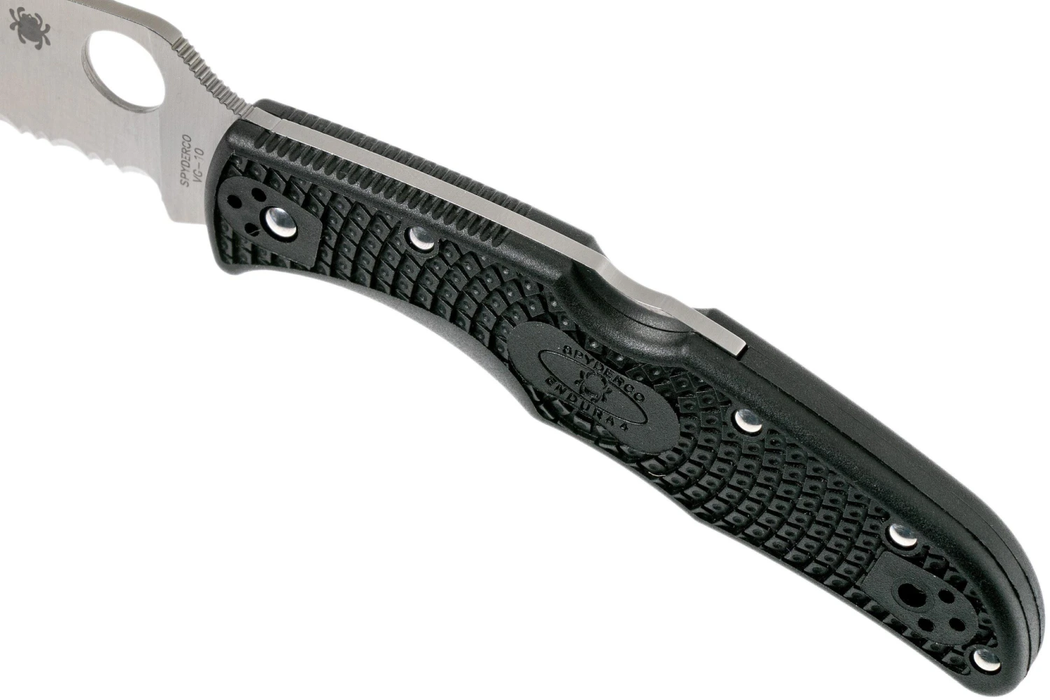 Spyderco Endura 4 Wharncliffe C10FSWCBK Serrated Couteau De Poche 9 Spyderco Endura 4 Wharncliffe C10FSWCBK Serrated Couteau De Poche – Image 7