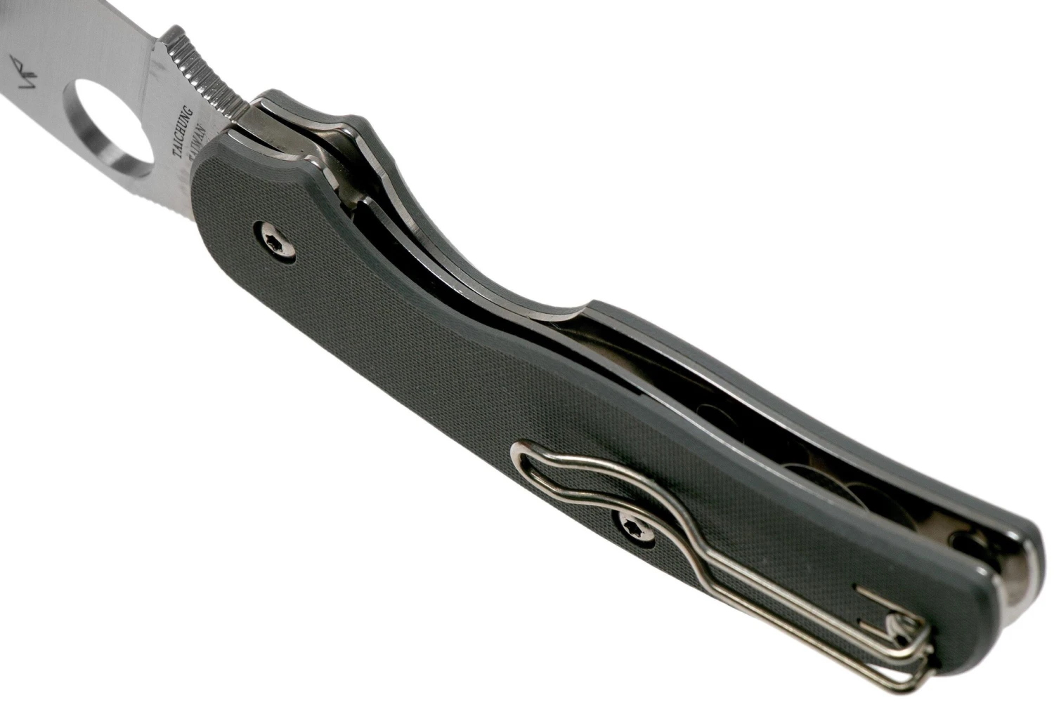 Spyderco Sage 1 C123GPGY Cool Grey G10, Maxamet Couteau De Poche 7 Spyderco Sage 1 C123GPGY Cool Grey G10, Maxamet Couteau De Poche – Image 5