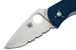 Spyderco Persistence Lightweight S35VN Blue C136PSBL FRN Couteau De Poche Partiellement Dentelé 10 Spyderco Persistence Lightweight S35VN Blue C136PSBL FRN Couteau De Poche Partiellement Dentelé -Spyder Couteau Magasin SPC136PSBL 03 spyderco